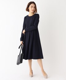 index | カットジョーゼットフレアワンピース【WEB限定サイズ】(ワンピース)