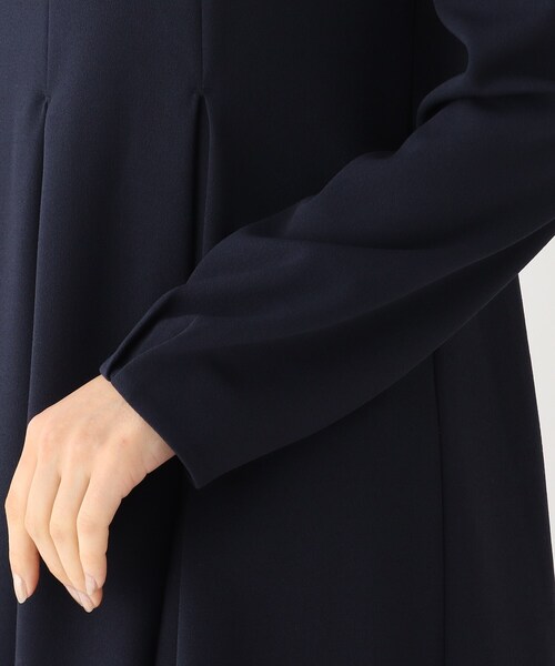 index（インデックス）の「◆カットジョーゼットフレアワンピース【WEB限定サイズ】（ワンピース・レディース・ライトグレー/ネイビー/サックスブルー・40/38/42/36）」の9枚目の写真