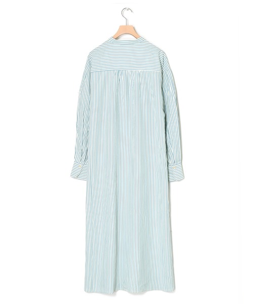 w closet（ダブルクローゼット）の「先染めストライプシャツワンピース（シャツワンピース・レディース・グリーン系その他/ブルー系その他/ピンク系その他・FREE）」の5枚目の写真