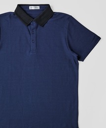 吸汗速乾 T/C鹿の子 ストライプ衿ポロシャツ / ジャガードポロシャツ