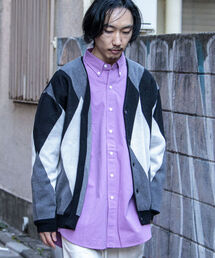 GLOSTER | 【GLOSTER/グロスター】ストローヤーン アーガイルカーディガン(カーディガン/ボレロ)