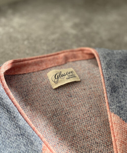 GLOSTER（グロスター）の「【GLOSTER/グロスター】ストローヤーン アーガイルカーディガン（カーディガン/ボレロ・メンズ・ブラック系その他/グリーン系その他/ピンク系その他・FREE）」の21枚目の写真