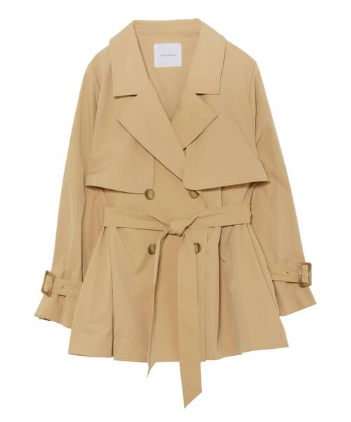 LAGUNAMOON（ラグナムーン）の「ボリュームスリーブミドルトレンチコート（トレンチコート・レディース・アイボリー/ベージュ・FREE）」の14枚目の写真