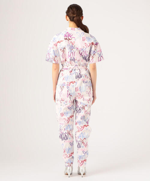 ISABEL MARANT(イザベルマラン)の「ISABEL MARANT ETUNDRA リネンコットン プリントジャンプスーツ(つなぎ/オールインワン・レディース・ホワイト系その他・34)」の4枚目の写真