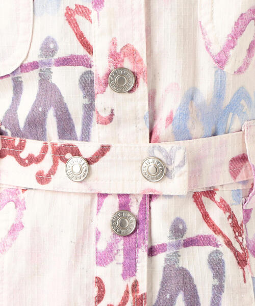 ISABEL MARANT(イザベルマラン)の「ISABEL MARANT ETUNDRA リネンコットン プリントジャンプスーツ(つなぎ/オールインワン・レディース・ホワイト系その他・34)」の5枚目の写真