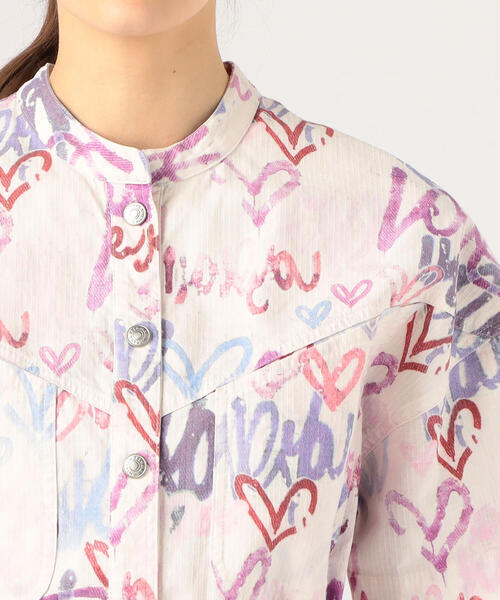 ISABEL MARANT(イザベルマラン)の「ISABEL MARANT ETUNDRA リネンコットン プリントジャンプスーツ(つなぎ/オールインワン・レディース・ホワイト系その他・34)」の6枚目の写真