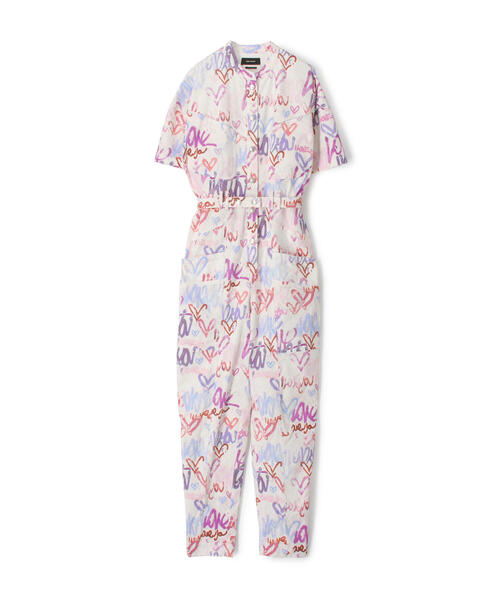 ISABEL MARANT(イザベルマラン)の「ISABEL MARANT ETUNDRA リネンコットン プリントジャンプスーツ(つなぎ/オールインワン・レディース・ホワイト系その他・34)」の11枚目の写真