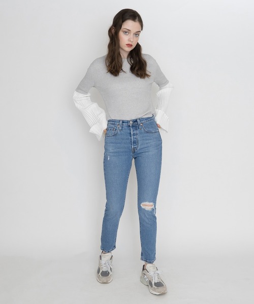Levi's（リーバイス）の「501(R) SKINNY JAZZ LOVED（デニムパンツ・レディース・インディゴブルー・23inch/24inch/25inch/26inch/27inch/28inch）」の6枚目の写真