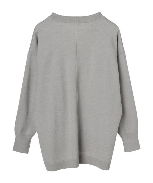 earth music&ecology（アースミュージックアンドエコロジー）の「アウトリンキングVネックニット＊（ニット/セーター・レディース・グレー/グレイッシュベージュ・FREE）」の11枚目の写真