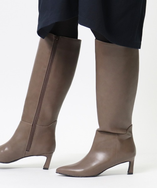 salle de bal(サルデバル)の「【 TEMPERATE / テンパレイト 】 レインロングブーツ レインブーツ VESTA SYI(レインシューズ・レディース・ベージュ/ブラック・39/35/36/37/38)」の1枚目の写真