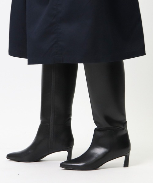 salle de bal(サルデバル)の「【 TEMPERATE / テンパレイト 】 レインロングブーツ レインブーツ VESTA SYI(レインシューズ・レディース・ベージュ/ブラック・39/35/36/37/38)」の2枚目の写真