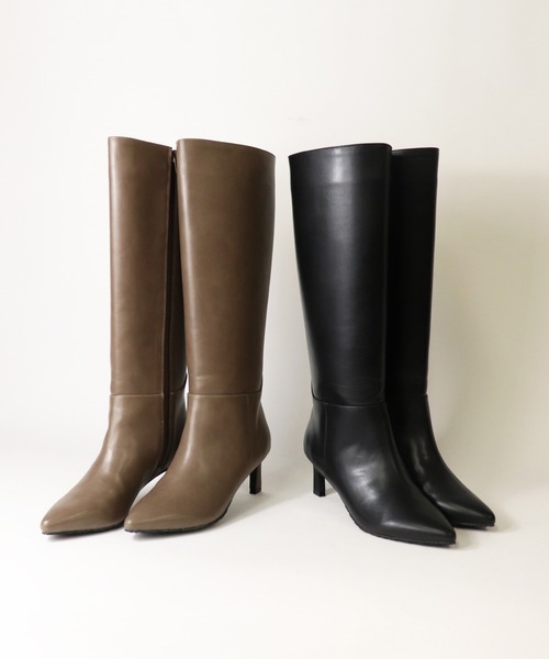 salle de bal(サルデバル)の「【 TEMPERATE / テンパレイト 】 レインロングブーツ レインブーツ VESTA SYI(レインシューズ・レディース・ベージュ/ブラック・39/35/36/37/38)」の10枚目の写真