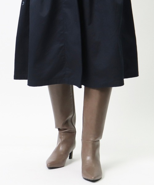 salle de bal(サルデバル)の「【 TEMPERATE / テンパレイト 】 レインロングブーツ レインブーツ VESTA SYI(レインシューズ・レディース・ベージュ/ブラック・39/35/36/37/38)」の11枚目の写真