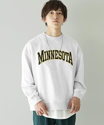 MinoriTY | カレッジロゴ スウェット ルーズシルエット トレーナー(スウェット)