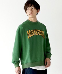 MinoriTY | カレッジロゴ スウェット ルーズシルエット トレーナー(スウェット)