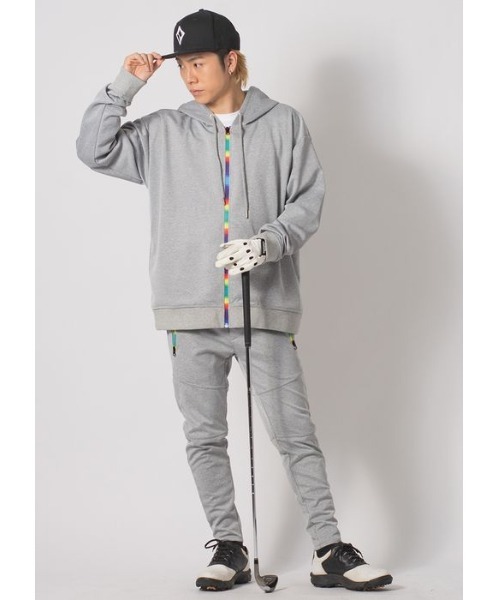 セール】【EVOLUTION GOLF】レインボーカラージップパーカー
