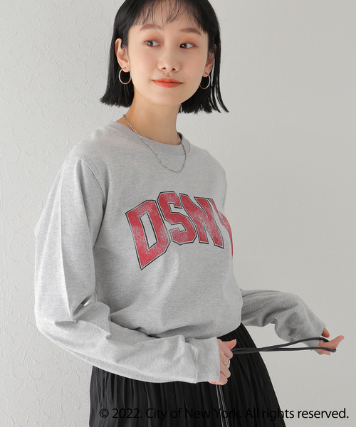 Simplicite(サンプリシテ)の「NYC LOGO TEE by ROCK STANLEY◆(Tシャツ/カットソー・レディース・ホワイト/チャコールグレー/ネイビー・MEDIUM/X-LARGE)」の15枚目の写真