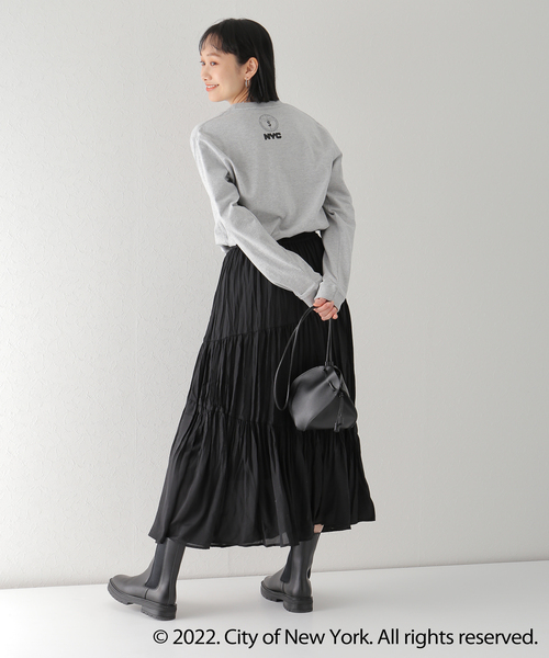 Simplicite(サンプリシテ)の「NYC LOGO TEE by ROCK STANLEY◆(Tシャツ/カットソー・レディース・ホワイト/チャコールグレー/ネイビー・MEDIUM/X-LARGE)」の17枚目の写真