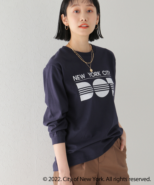 Simplicite(サンプリシテ)の「NYC LOGO TEE by ROCK STANLEY◆(Tシャツ/カットソー・レディース・ホワイト/チャコールグレー/ネイビー・MEDIUM/X-LARGE)」の21枚目の写真