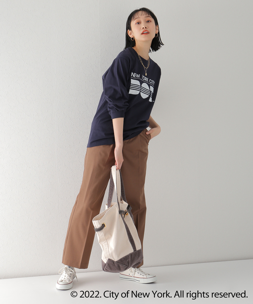 Simplicite(サンプリシテ)の「NYC LOGO TEE by ROCK STANLEY◆(Tシャツ/カットソー・レディース・ホワイト/チャコールグレー/ネイビー・MEDIUM/X-LARGE)」の22枚目の写真