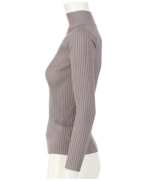 ANAP（アナップ）の「フロントデザインリブトップスカットソー（Tシャツ/カットソー・レディース・ホワイト/ライトグレー/ブラック/グレイッシュベージュ・FREE）」の8枚目の写真