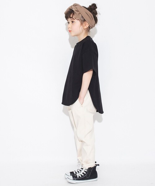 BRANSHES(ブランシェス)の「ビックシルエットTシャツ(Tシャツ/カットソー・キッズ・ブラック/アイボリー・140/120/100/150/130/110)」の14枚目の写真