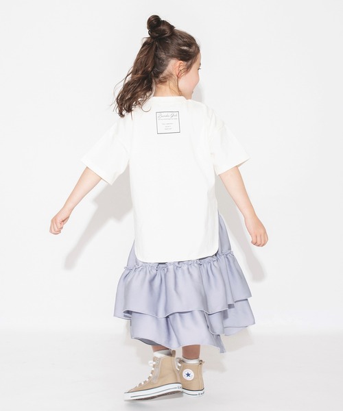 BRANSHES(ブランシェス)の「ビックシルエットTシャツ(Tシャツ/カットソー・キッズ・ブラック/アイボリー・140/120/100/150/130/110)」の3枚目の写真