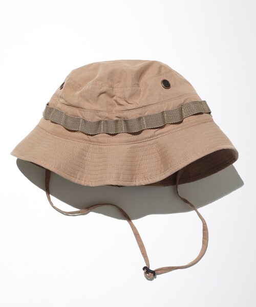 NAUTICA（ノーティカ）の「NAUTICA＋STACKS/ノーティカ スタックス Nyco Boonie Hat（Recycled Nylon）（ハット・メンズ・チャコールグレー/ベージュ/ネイビー・FREE）」の8枚目の写真