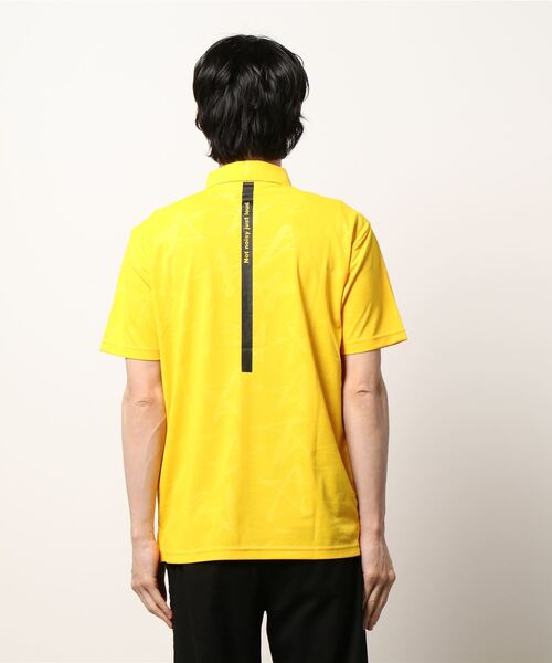 Loudmouth(ラウドマウス)の「LOUDMOUTH/ラウドマウス ゴルフウェア エンボス柄 吸汗速乾 UVカット 接触冷感 ボタンダウン 半袖 ポロシャツ(シャツ/ブラウス・メンズ・ブルー/ブラック/ホワイト/レッド/ネイビー/イエロー/ターコイズブルー・L/XL/LL/M/XXL)」の9枚目の写真