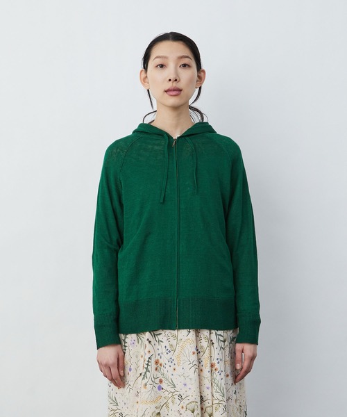 LOISIR（ロワズィール）の「リネン天竺フーディ（パーカー・レディース・ベージュ/グレー/グリーン・FREE）」の21枚目の写真