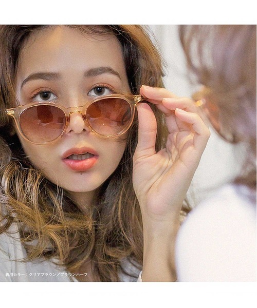 ALTROSE（アルトローズ）の「(9569)ｻﾝｸﾞﾗｽ ﾒｶﾞﾈ（サングラス・レディース・ベージュ/ブラウン/グレー/その他・FREE）」の16枚目の写真