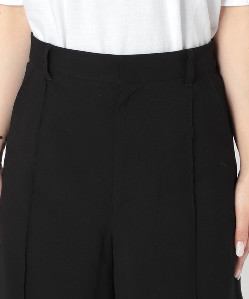 ジャーナルスタンダード レーヨンリネンガウチョパンツ 黒 サイズ36 春夏 journal standard L'essage（ジャーナルスタンダードレサージュ