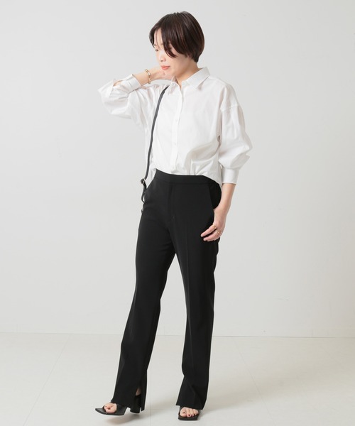 journal standard L'essage（ジャーナルスタンダードレサージュ）の「ショートシャツ（シャツ/ブラウス・レディース・ホワイト/サックスブルー/グリーン・FREE）」の16枚目の写真