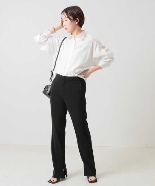 journal standard L'essage（ジャーナルスタンダードレサージュ）の「ショートシャツ（シャツ/ブラウス・レディース・ホワイト/サックスブルー/グリーン・FREE）」の21枚目の写真