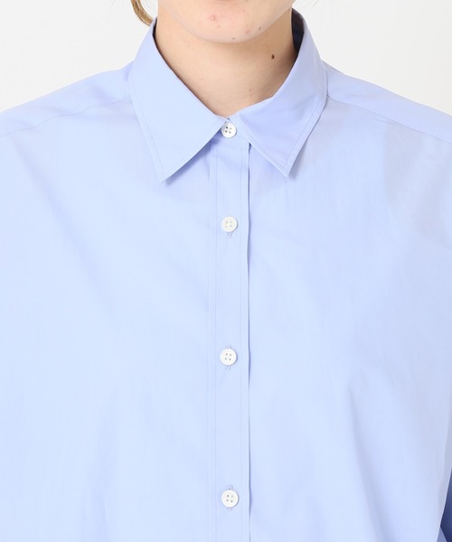 journal standard L'essage（ジャーナルスタンダードレサージュ）の「ショートシャツ（シャツ/ブラウス・レディース・ホワイト/サックスブルー/グリーン・FREE）」の10枚目の写真