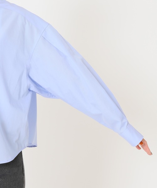 journal standard L'essage（ジャーナルスタンダードレサージュ）の「ショートシャツ（シャツ/ブラウス・レディース・ホワイト/サックスブルー/グリーン・FREE）」の19枚目の写真