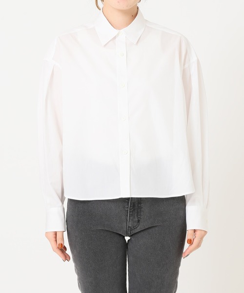 journal standard L'essage（ジャーナルスタンダードレサージュ）の「ショートシャツ（シャツ/ブラウス・レディース・ホワイト/サックスブルー/グリーン・FREE）」の15枚目の写真