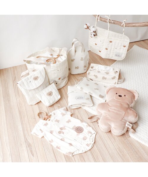 apres les cours（アプレレクール）の「tiny bear おんぶクッション（その他ベビー用品・キッズ・ベージュ・FREE）」の3枚目の写真