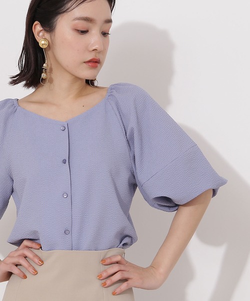 サッカーボリュームスリーブブラウス シャツ ブラウス Natural Beauty Basic ナチュラルビューティーベーシック のファッション通販 Zozotown