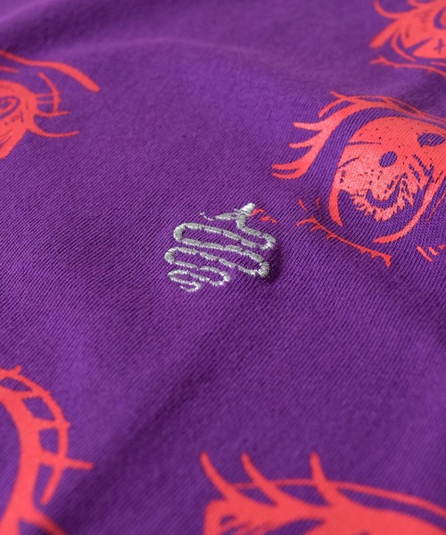 ALDIES（アールディーズ）の「Eye Eye Big T / アイアイビッグT（Tシャツ/カットソー・メンズ・ブラック/パープル/カーキ/ホワイト・FREE）」の11枚目の写真