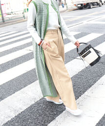 fredy repit | タック入セミワイドパンツ(その他パンツ)