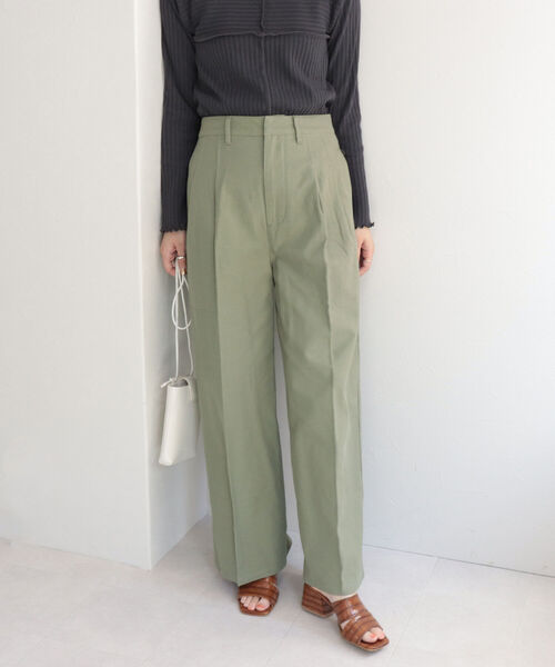 fredy repit（フレディレピ）の「タック入セミワイドパンツ（その他パンツ・レディース・ベージュ/オリーブ/ピンク・38/36）」の16枚目の写真