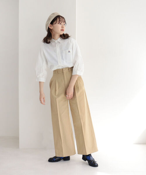 fredy repit（フレディレピ）の「タック入セミワイドパンツ（その他パンツ・レディース・ベージュ/オリーブ/ピンク・38/36）」の8枚目の写真