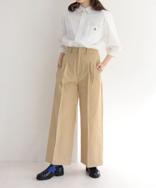 fredy repit（フレディレピ）の「タック入セミワイドパンツ（その他パンツ・レディース・ベージュ/オリーブ/ピンク・38/36）」の19枚目の写真