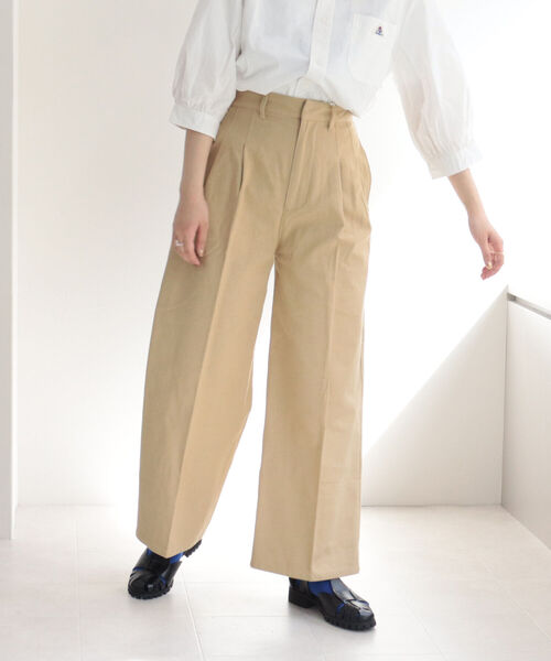 fredy repit（フレディレピ）の「タック入セミワイドパンツ（その他パンツ・レディース・ベージュ/オリーブ/ピンク・38/36）」の13枚目の写真