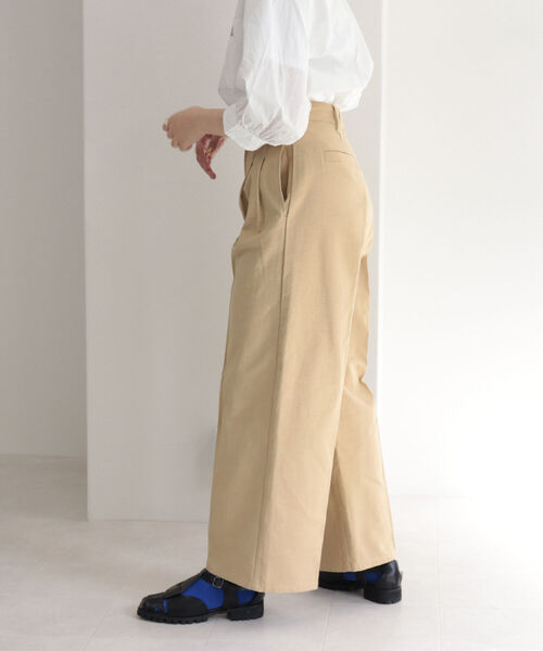 fredy repit（フレディレピ）の「タック入セミワイドパンツ（その他パンツ・レディース・ベージュ/オリーブ/ピンク・38/36）」の14枚目の写真