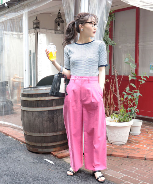 fredy repit（フレディレピ）の「タック入セミワイドパンツ（その他パンツ・レディース・ベージュ/オリーブ/ピンク・38/36）」の17枚目の写真