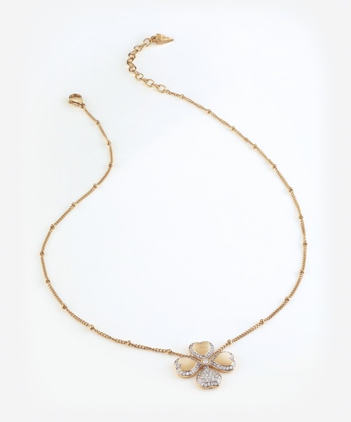 Guess（ゲス）の「FINE HEART Hearts & White Necklace（ネックレス・レディース・ゴールド/シルバー・ONE SIZE）」の3枚目の写真