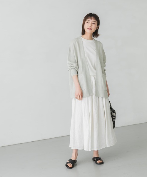 かぐれ（カグレ）の「リネンニットカーディガン（カーディガン