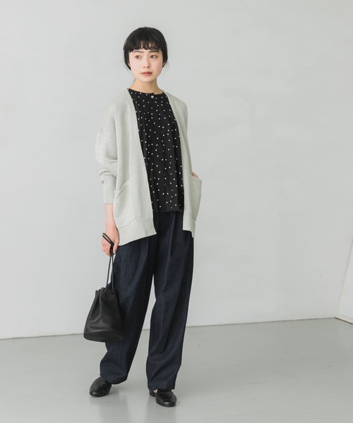 かぐれ（カグレ）の「リネンニットカーディガン（カーディガン